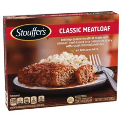 Stouffer''s Stouffer’s Classic Meatloaf, Single Serve, Microwave Dinner, Meatloaf Frozen Dinner