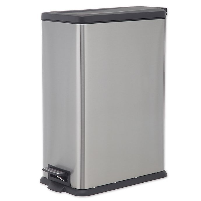 slide 1 of 2, SALT Rectangular Slim Step Trash Can, 45 liter