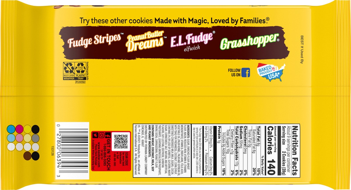 slide 2 of 9, Keebler Coconut Dreams Fudge, Coconut & Caramel Cookies 8.5 oz, 8.5 oz