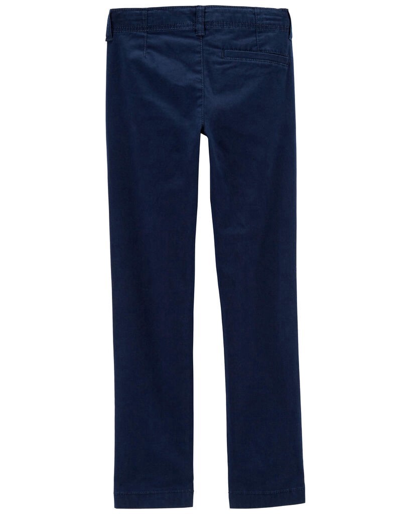slide 2 of 2, Oshkosh Kid Slim Tapered Chino Pants Navy 5S, 1 ct