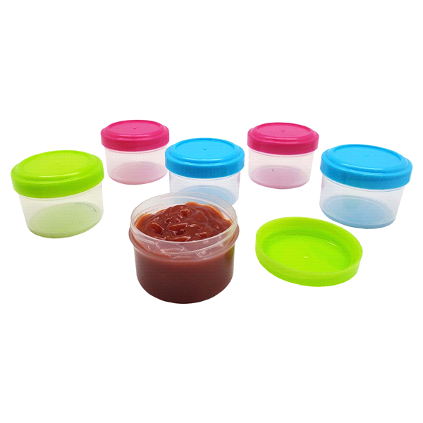 slide 4 of 5, Kolorae Mini Containers, Assorted Colors, 6 ct
