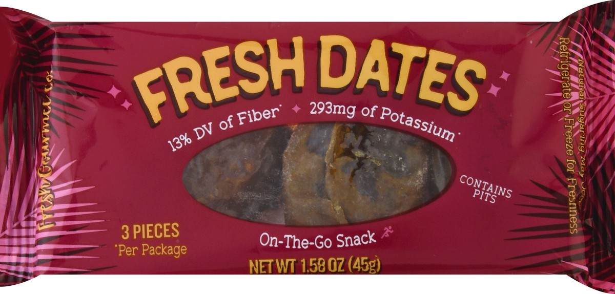 slide 1 of 9, Fresh Gourmet Whole Medjool Dates, 1 ct