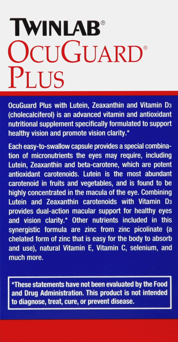 slide 4 of 5, Twinlab OcuGuard 120 ea, 120 ct