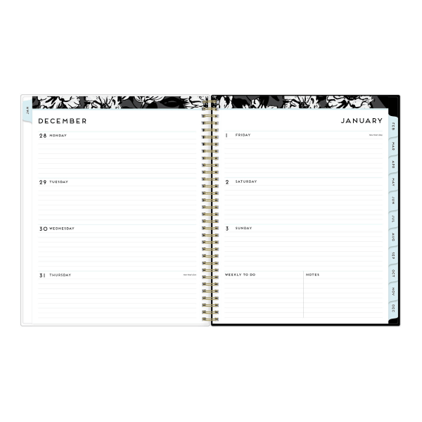 slide 3 of 5, Blue Sky Create Your Own Weekly/Monthly Planner, 8-1/2'' X 11'', Baccara Dark, January To December 2021, 110211, 1 ct