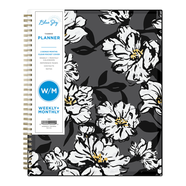 slide 1 of 5, Blue Sky Create Your Own Weekly/Monthly Planner, 8-1/2'' X 11'', Baccara Dark, January To December 2021, 110211, 1 ct