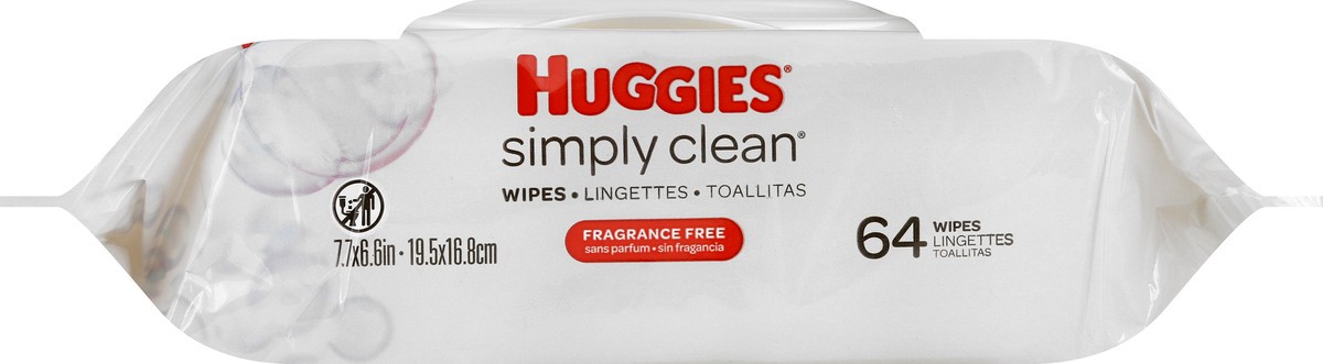 slide 3 of 9, Huggies Simply Clean Wipes 64 ea, 64 ct