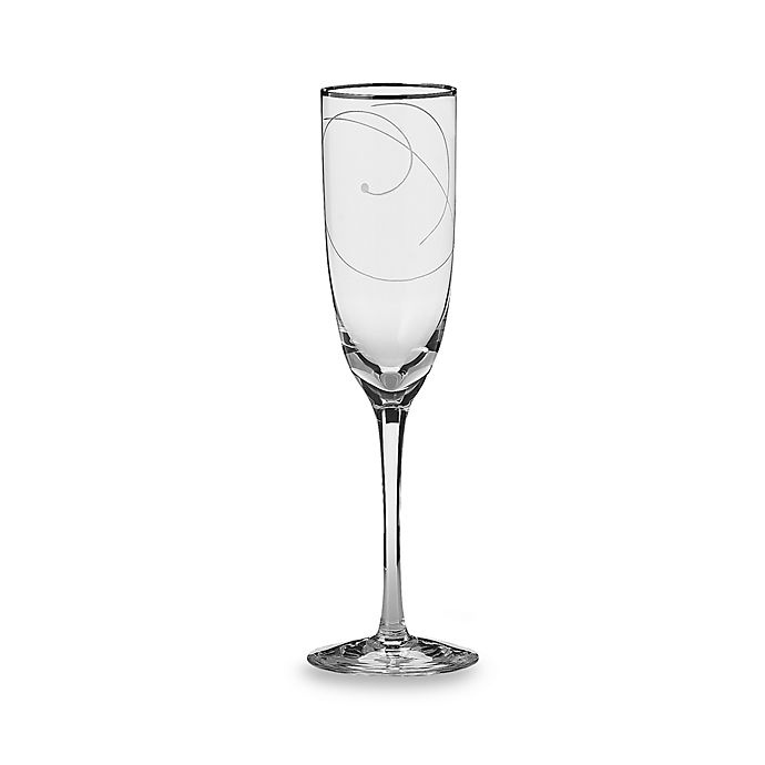 slide 1 of 1, Noritake Platinum Wave Champagne Flute, 1 ct