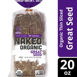 Naked Bread Naked Organic Great Seed Thin Sliced