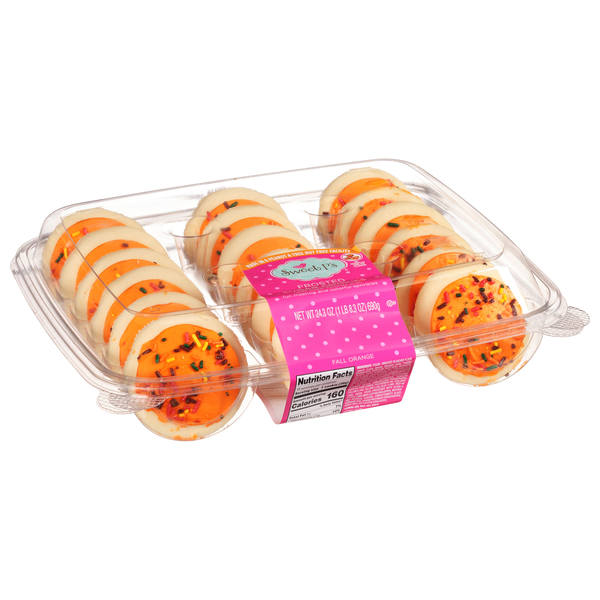 slide 1 of 1, Sweet P's Orange Fall Cookies, 24.3 oz