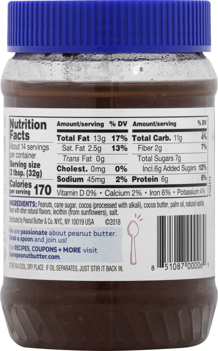 slide 4 of 7, Peanut Butter & Co. Dark Chocolatey Dreams™ Peanut Butter Spread 16 oz. Jar, 16 oz