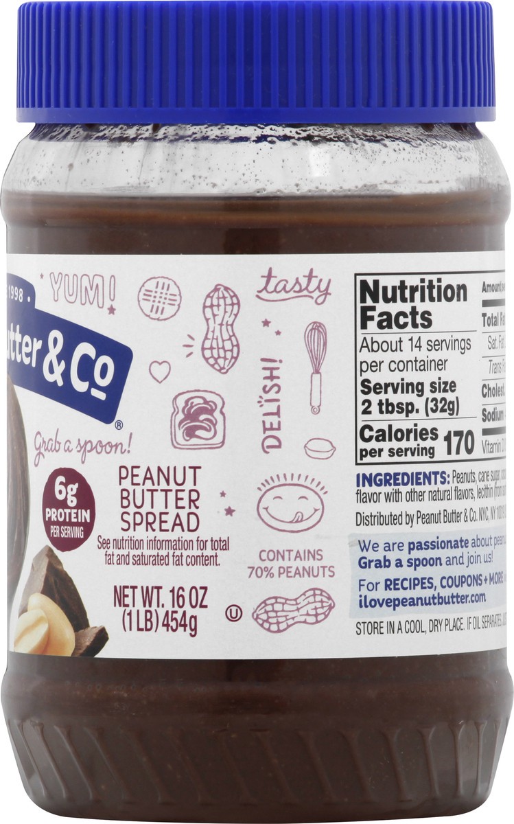 slide 3 of 7, Peanut Butter & Co. Dark Chocolatey Dreams™ Peanut Butter Spread 16 oz. Jar, 16 oz