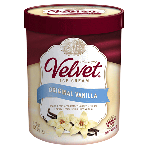 slide 1 of 1, Velvet Original Vanilla Ice Cream, 56 fl oz