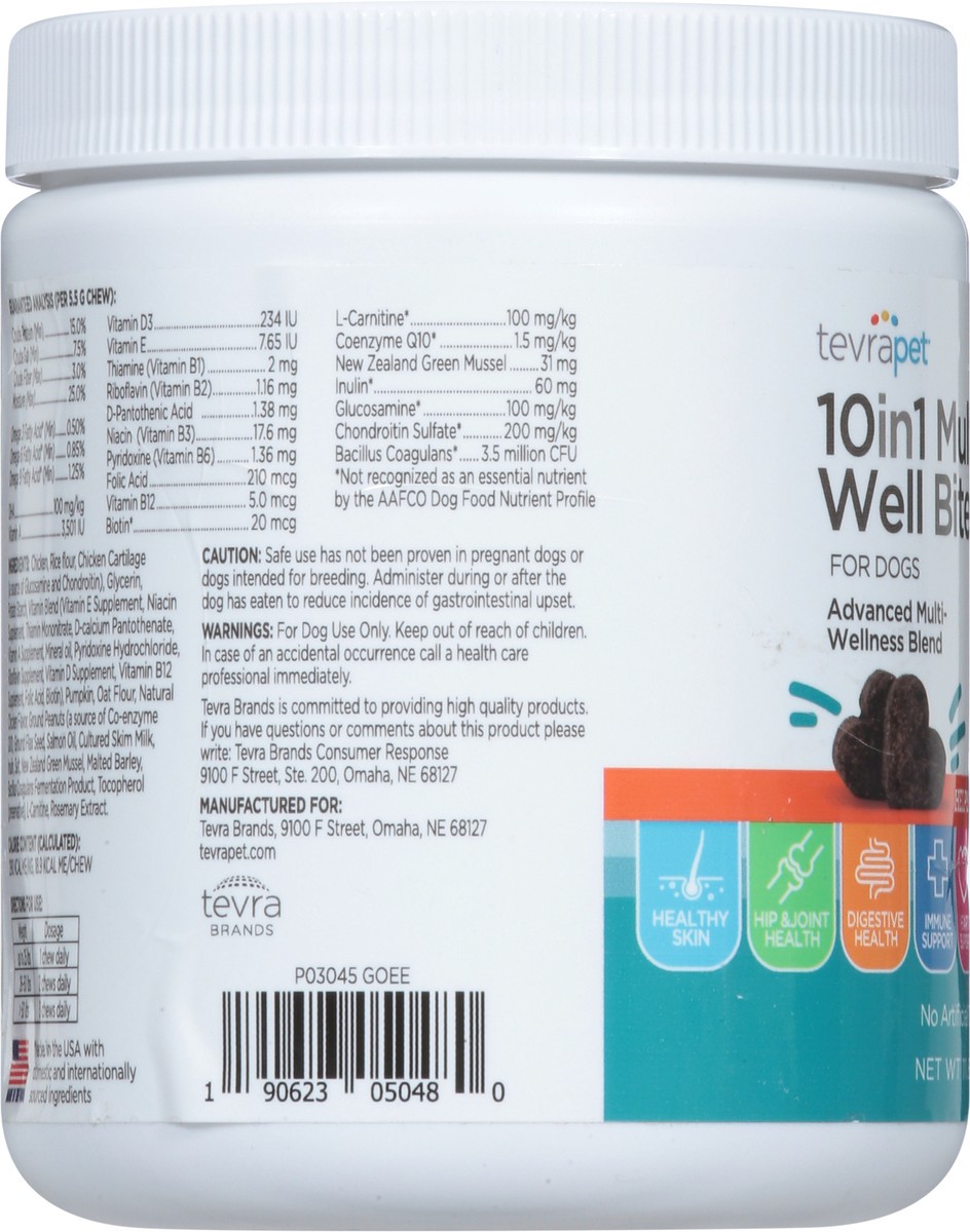 slide 3 of 14, TevraPet For Dogs 10 in 1 Multi Well Bites Chicken Flavored Daily Chews 60 ea, 60 ct