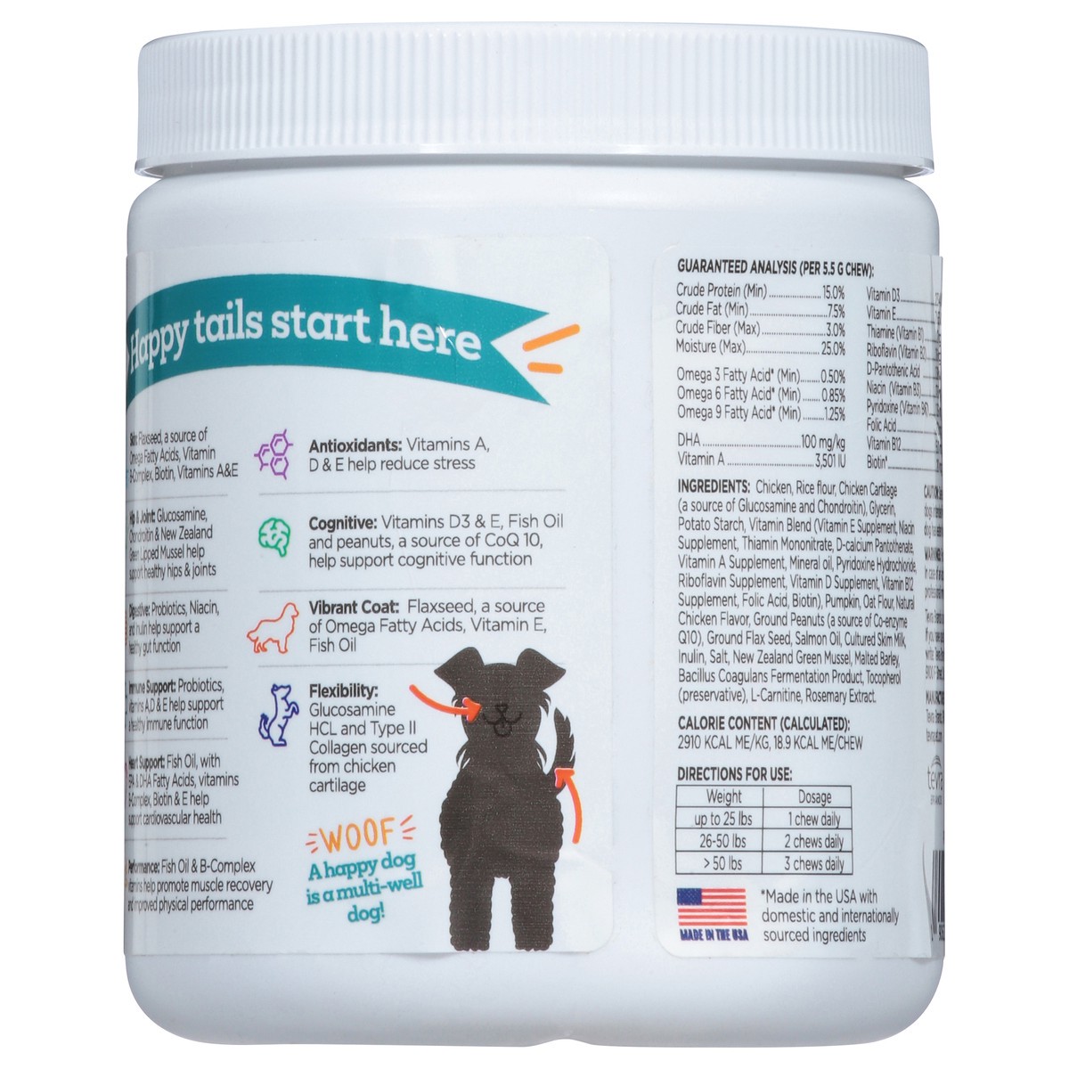 slide 10 of 14, TevraPet For Dogs 10 in 1 Multi Well Bites Chicken Flavored Daily Chews 60 ea, 60 ct