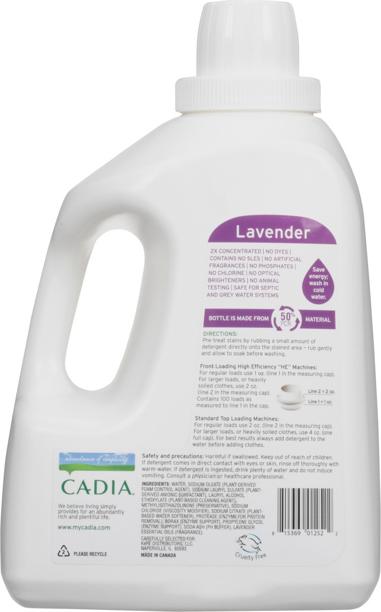 slide 5 of 9, Cadia Lavender Laundry Detergent 100 fl oz, 100 fl oz