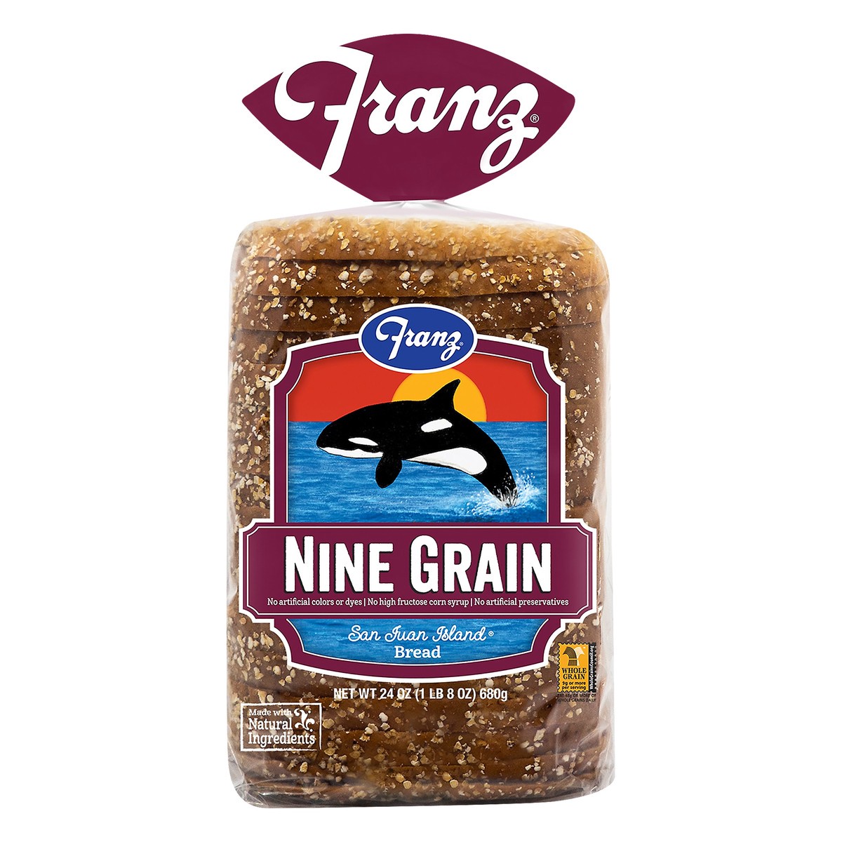 slide 1 of 6, Franz San Juan Island Nine Grain Bread, 24 oz