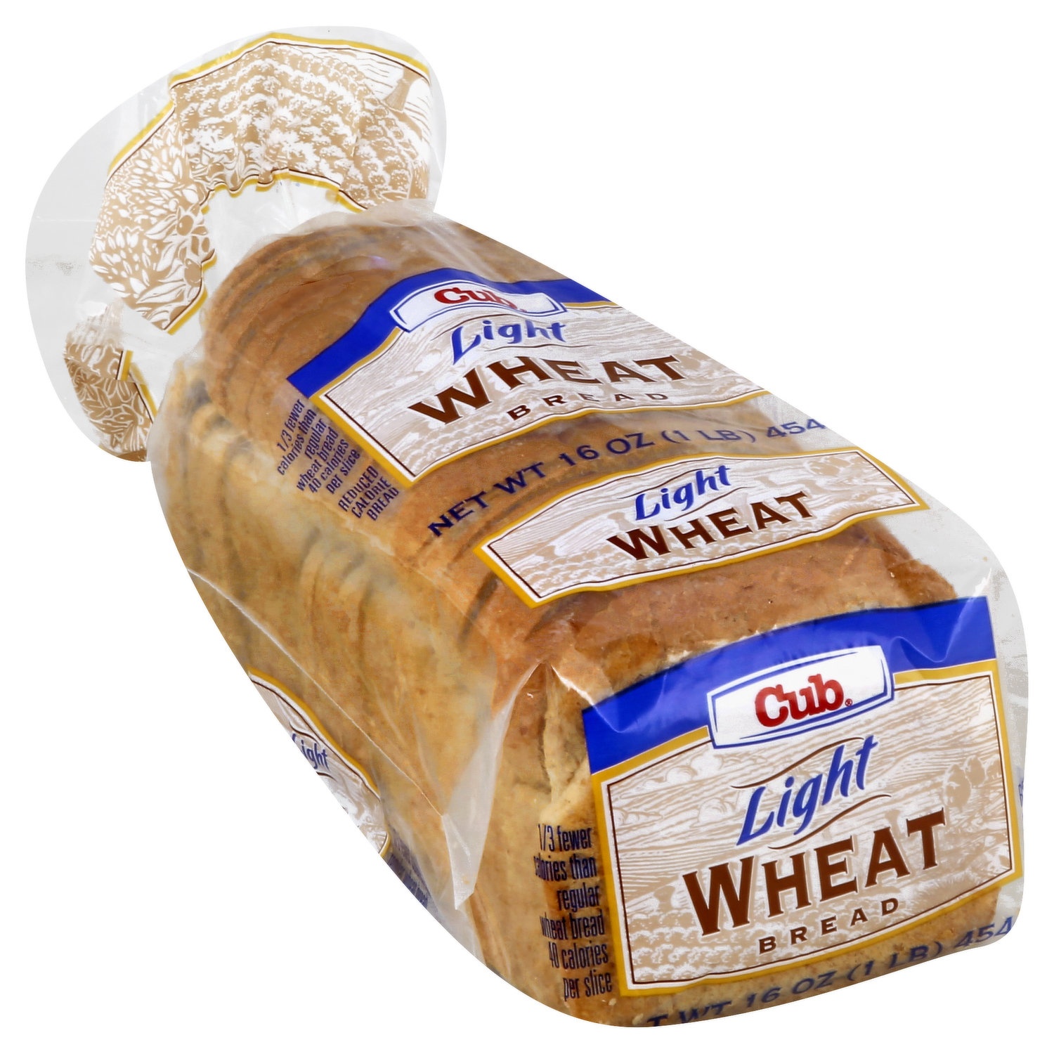 slide 1 of 1, Cub Light Wheat Bread, 16 oz