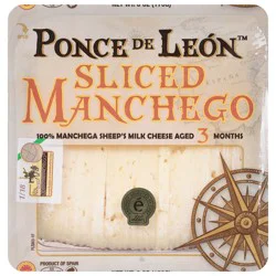 Ponce De Leon Sliced Manchego Cheese 6 oz