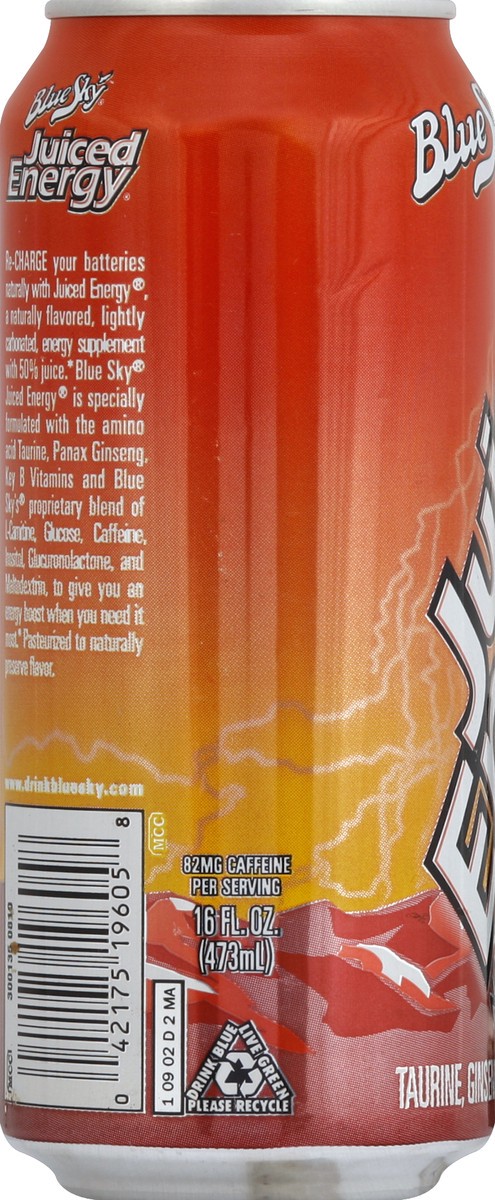 slide 4 of 4, Blue Sky Juiced Energy - 16 oz, 16 oz