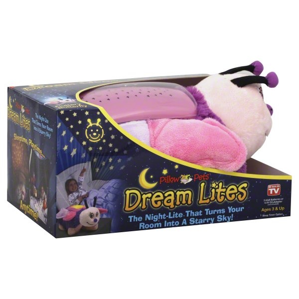 slide 1 of 1, Pillow Pets Dream Lites, Fluttery Butterfly, 1 ct