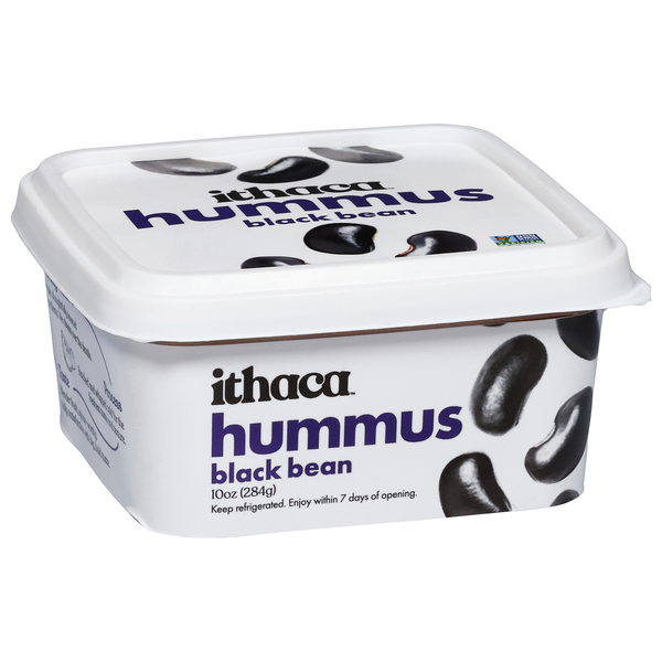 slide 1 of 1, Ithaca Hummus, Black Bean, 10 oz