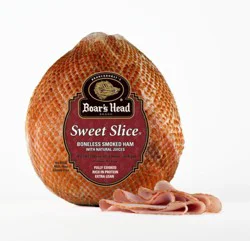 Boar's Head Sweet Slice Boneless Smoked Sliced Ham (Sold As A Whole Ham)