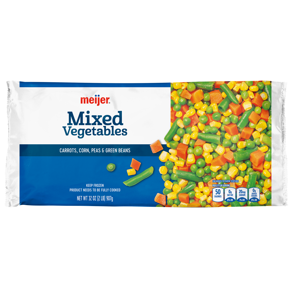 slide 1 of 5, Meijer Frozen Mixed Vegetables, 32 oz