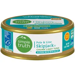 Simple Truth Pole & Line Skipjack Chunk Light Tuna With Sea Salt