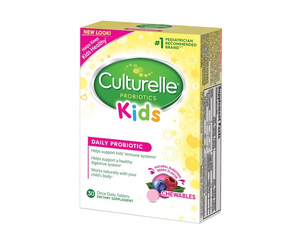 slide 4 of 4, Culturelle Kid's Probiotic Bursting Berry Chewable Tablets, 30 ct