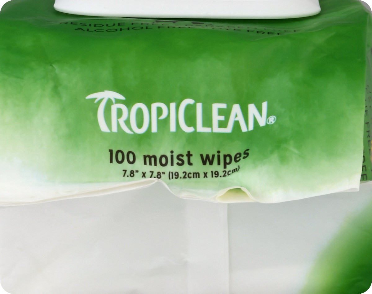 slide 4 of 9, TropiClean Fragrance Free Hypoallergenic Pet Wipes 100 ea, 100 ct