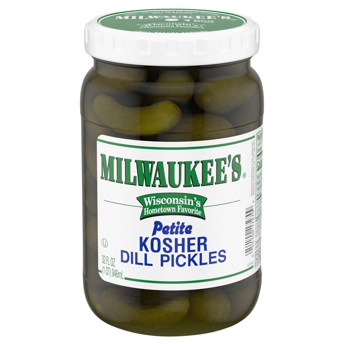 slide 1 of 5, Milwaukee's Petite Kosher Dill Pickles, 32 fl oz., 32 fl oz