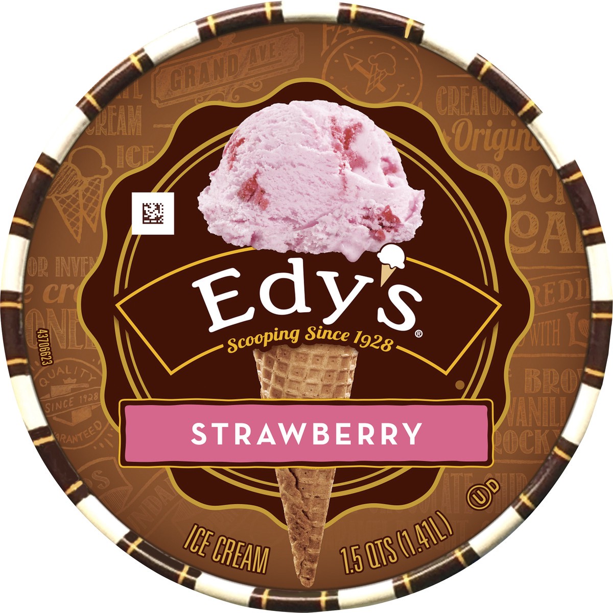 slide 5 of 11, Edy's Strawberry Ice Cream 1.5 qt, 1.5 qt