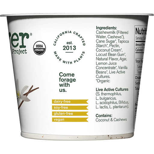 slide 3 of 5, Forager Project Cashewgurt Vanilla Dairy Free, 5.3 oz