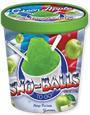 slide 1 of 1, New Orleans Famous Sno-Balls To Go! Sour Apple, 16 fl oz