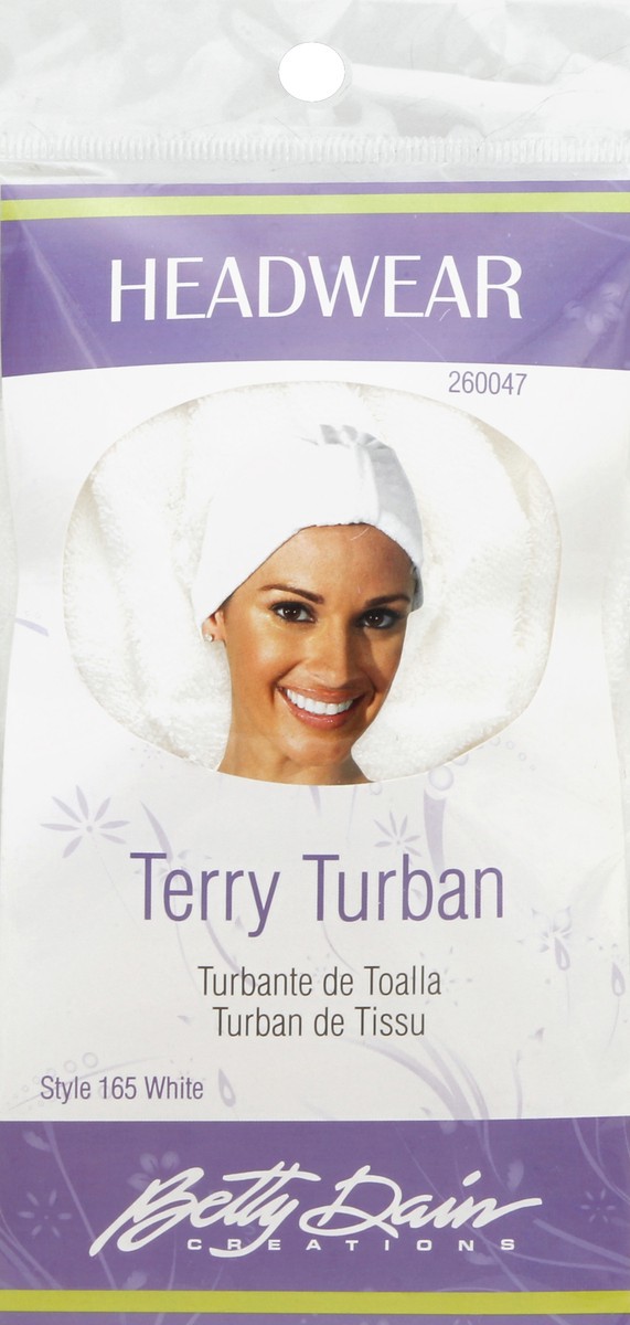 slide 1 of 3, Betty Dain Terry Turban 1 ea, 1 ct