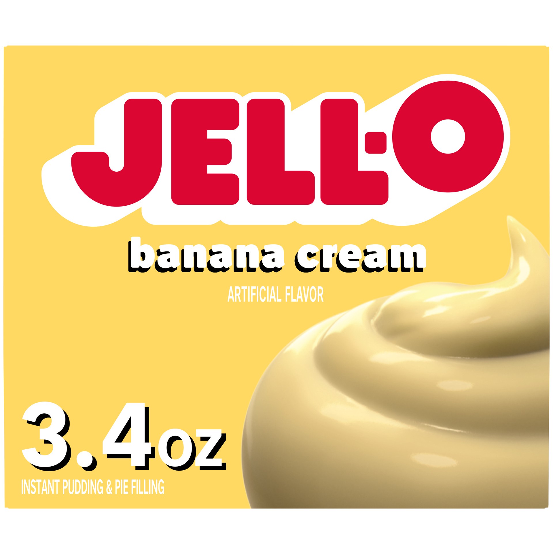 slide 1 of 9, Jell-O Banana Cream Artificially Flavored Instant Pudding & Pie Filling Mix, 3.4 oz. Box, 3.4 oz