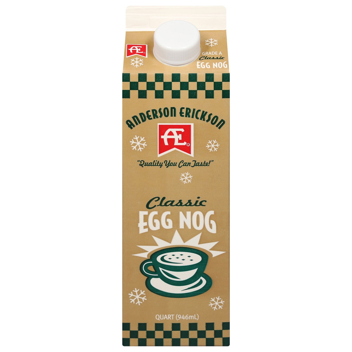 slide 1 of 14, Anderson Erickson Dairy Eggnog 1 Quart, 1 qt