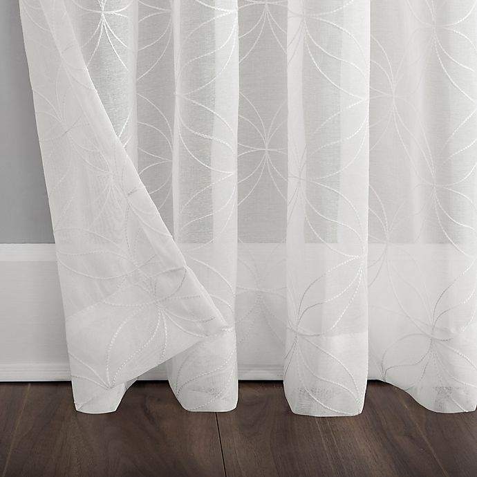 slide 4 of 5, No. 918 Tamaryn Window Curtain Panel - Ivory, 84 in