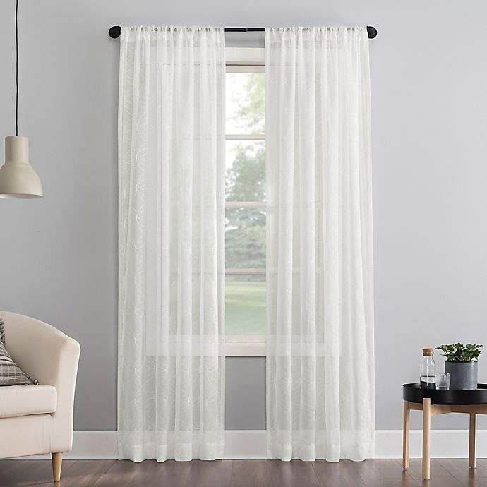 slide 1 of 5, No. 918 Tamaryn Window Curtain Panel - Ivory, 84 in