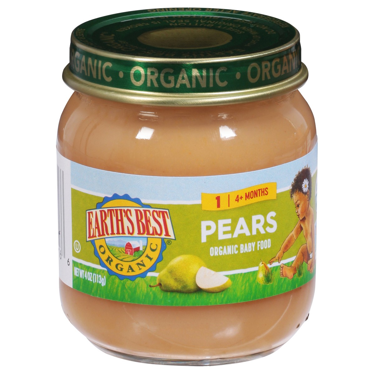 slide 2 of 9, Earth's Best Organic Pears Baby Food, 4 oz