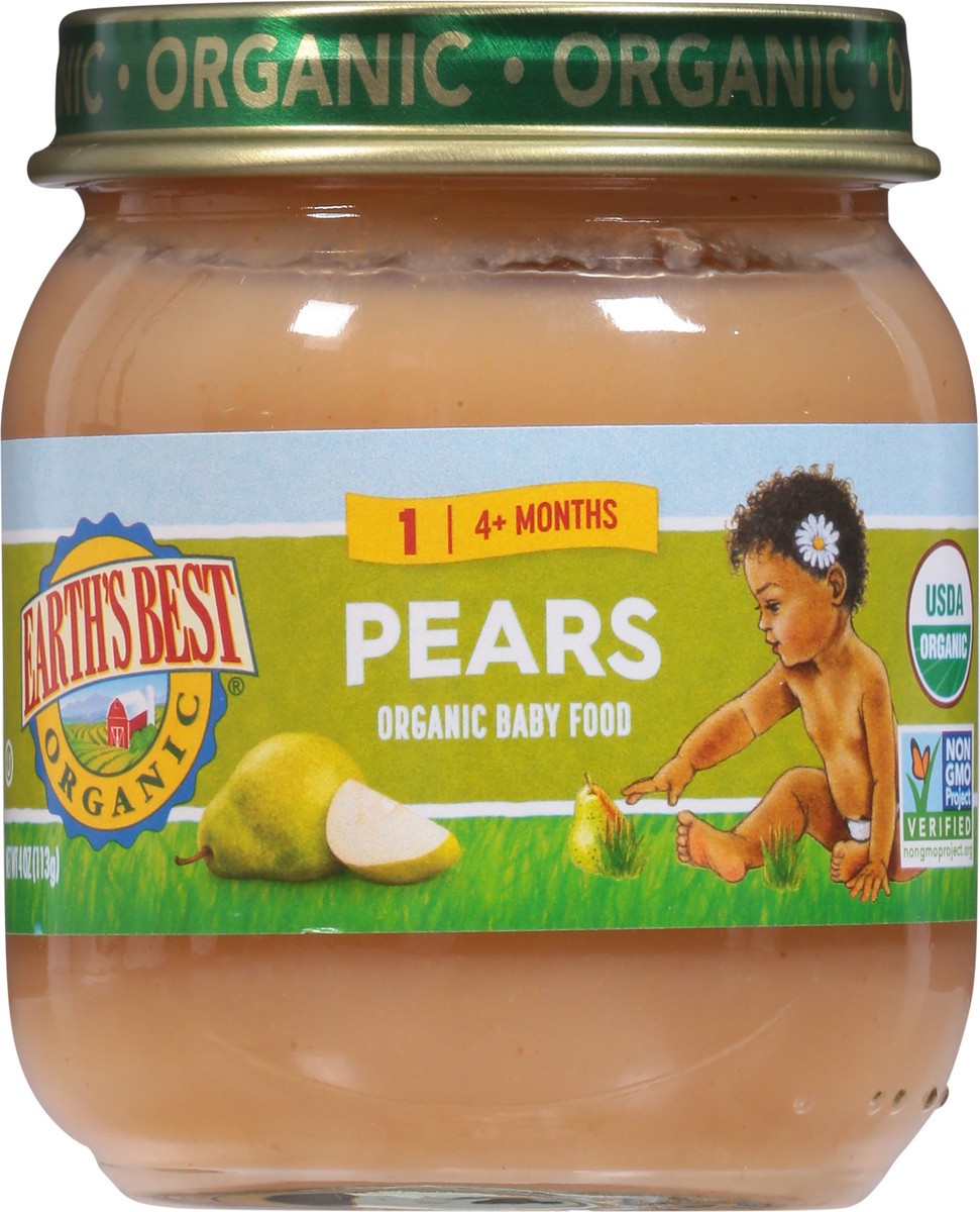 slide 6 of 9, Earth's Best Organic Pears Baby Food, 4 oz