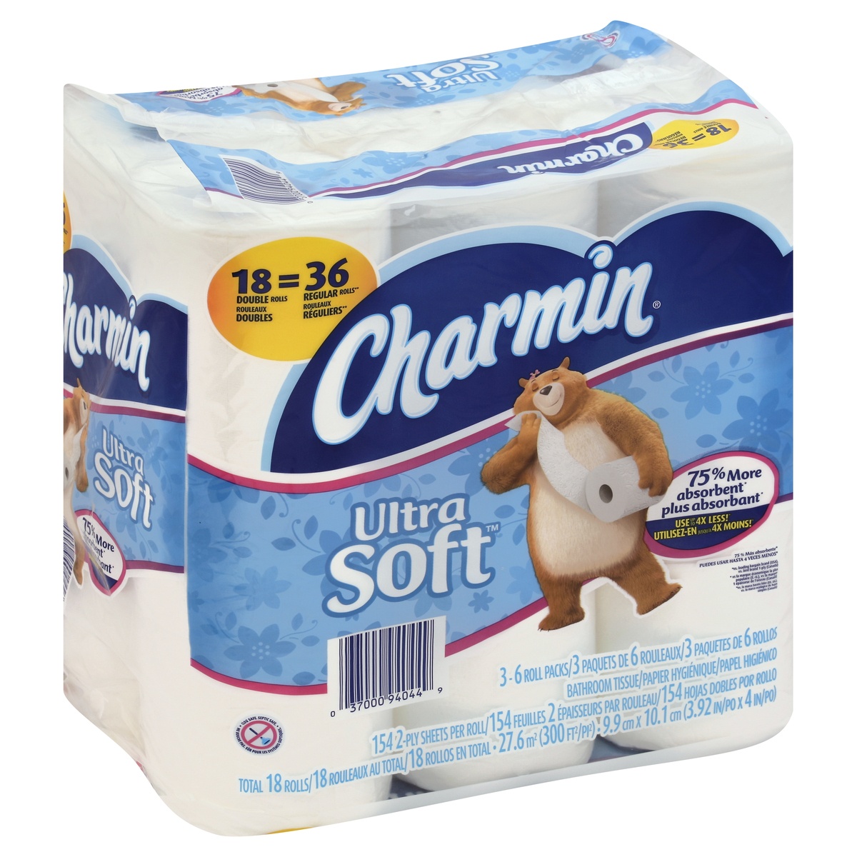 slide 1 of 1, Charmin Bathroom Tissue, 18 ct