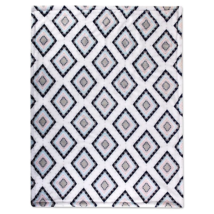 slide 1 of 2, Wendy Bellissimo Sawyer Geometric Plush Blanket, 1 ct