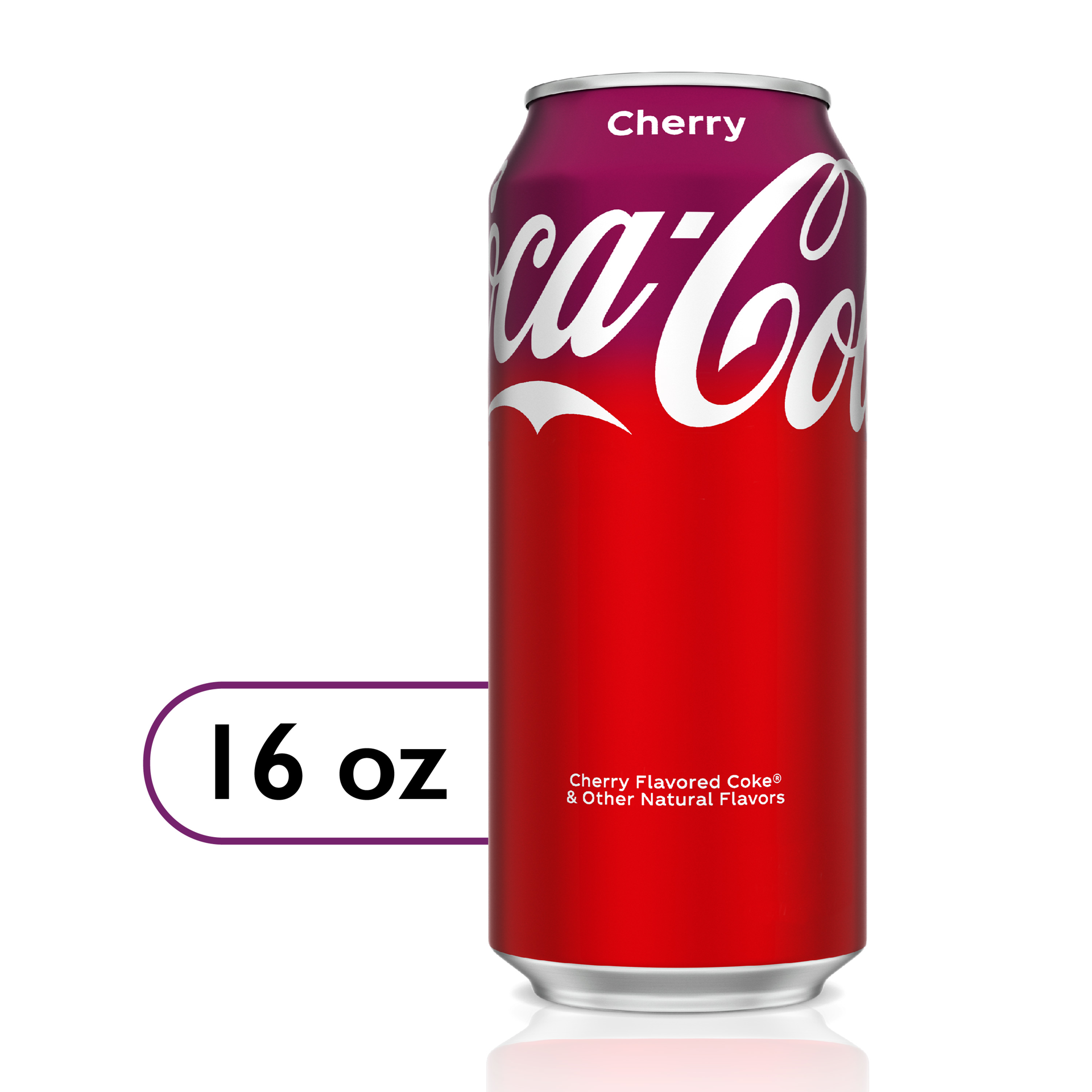 slide 1 of 5, Coca-Cola Cherry Soda Soft Drink- 16 fl oz, 16 fl oz