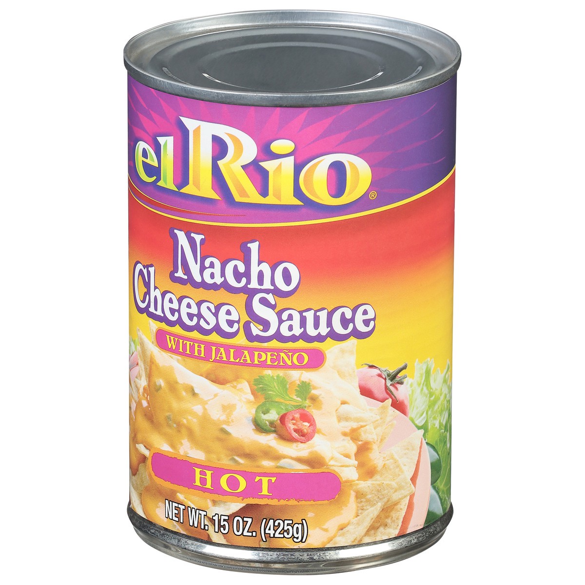 slide 8 of 9, El Rio Hot Nacho Cheese Sauce With Jalapeno Peppers, 15 oz