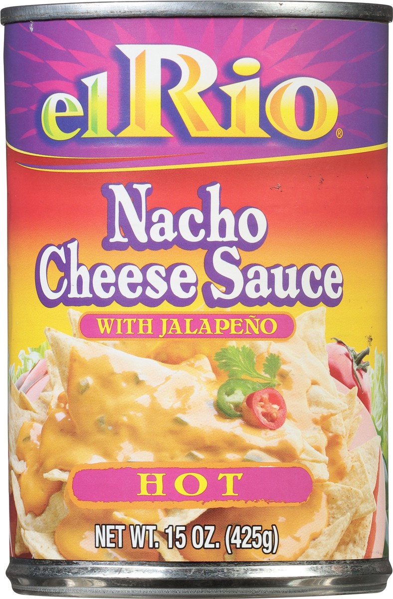 slide 6 of 9, El Rio Hot Nacho Cheese Sauce With Jalapeno Peppers, 15 oz