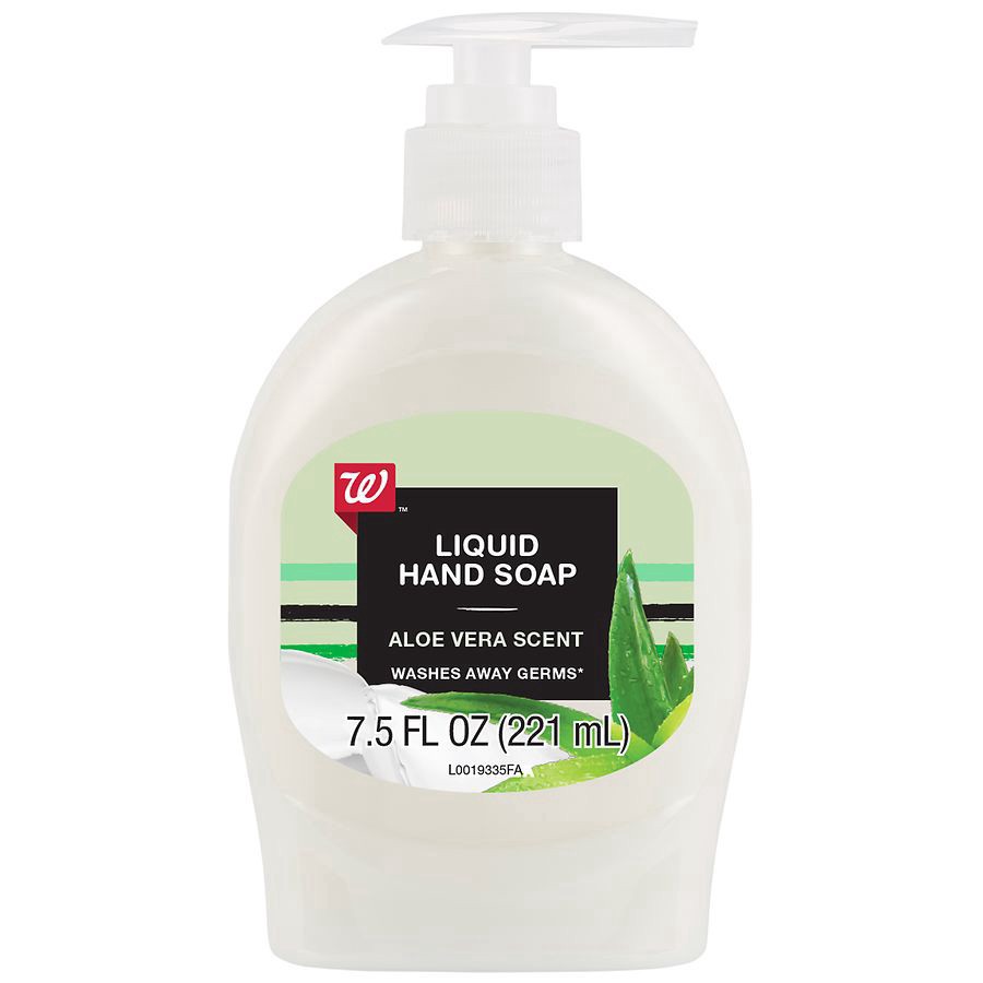 slide 1 of 2, Walgreens Liquid Hand Soap Aloe Vera, 7.5 fl oz