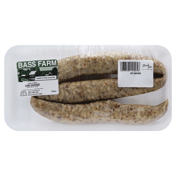 slide 1 of 1, Bass Farms Dry Sausage, 1 lb