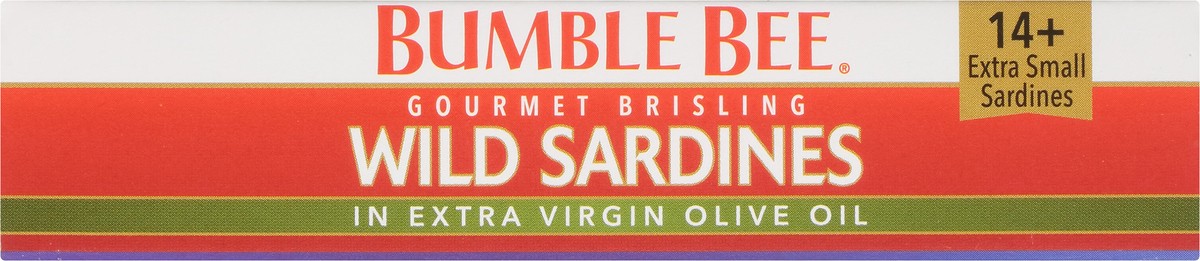 slide 7 of 11, Bumble Bee Gourmet Brisling Wild Sardines In Extra Virgin Olive Oil, 3.75 oz