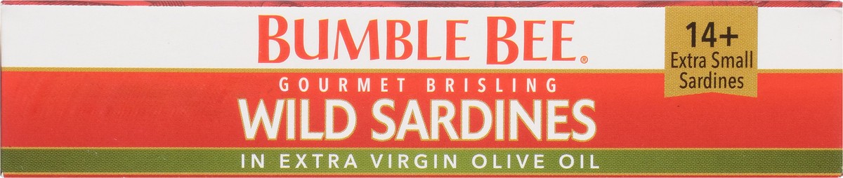 slide 9 of 11, Bumble Bee Gourmet Brisling Wild Sardines In Extra Virgin Olive Oil, 3.75 oz